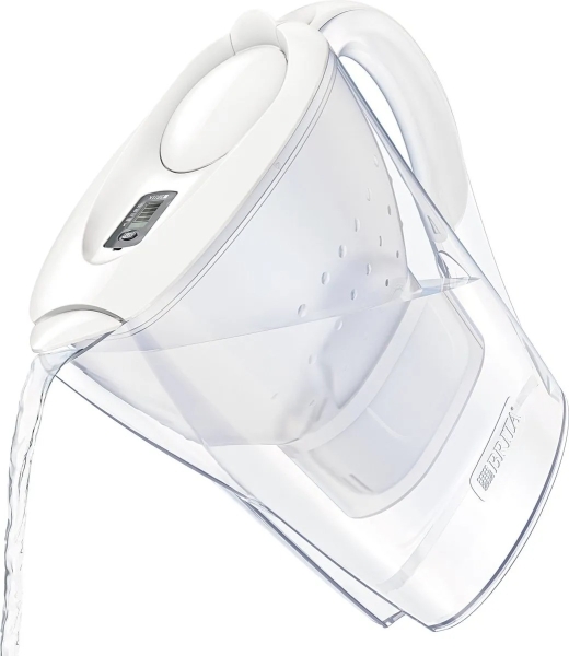 Brita - Carafe filtrante Marella Blanche + 1 cartouche Maxtra 2,4L