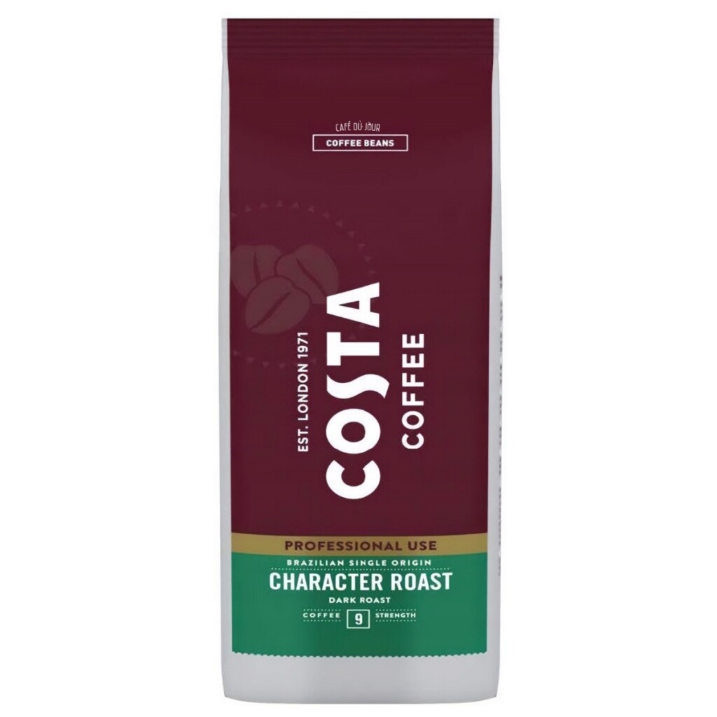 Costa Coffee Single Origin Brésil, Torréfaction Foncée - Café en grains - 1 kilo
