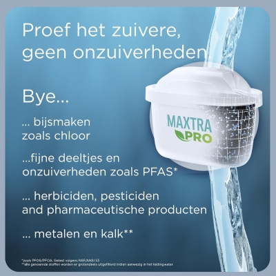 Brita - Carafe filtrante en verre + 1 cartouche Maxtra 1ST