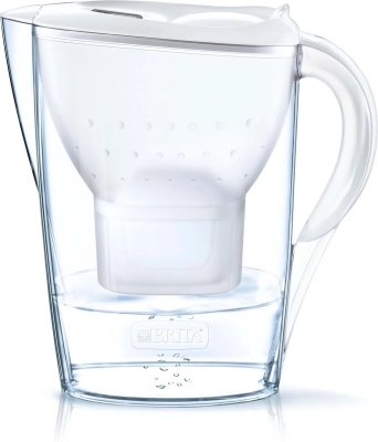 Brita - Carafe filtrante Marella Blanche + 1 cartouche Maxtra 2,4L