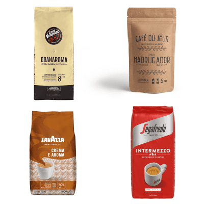 Paquet de grains de café - Les plus vendus - 4 x 1 kilo